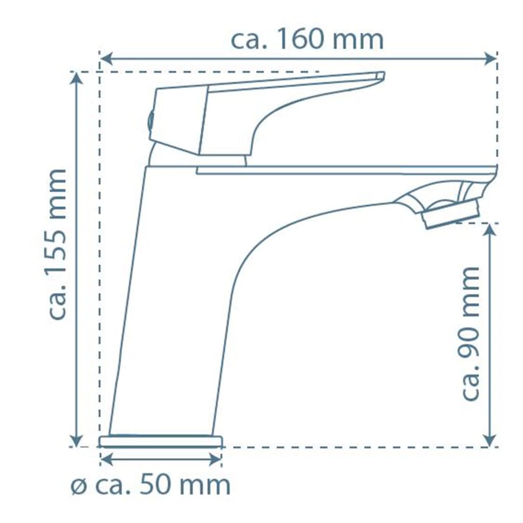 SCHÜTTE BOSTON basin mixer, chrome