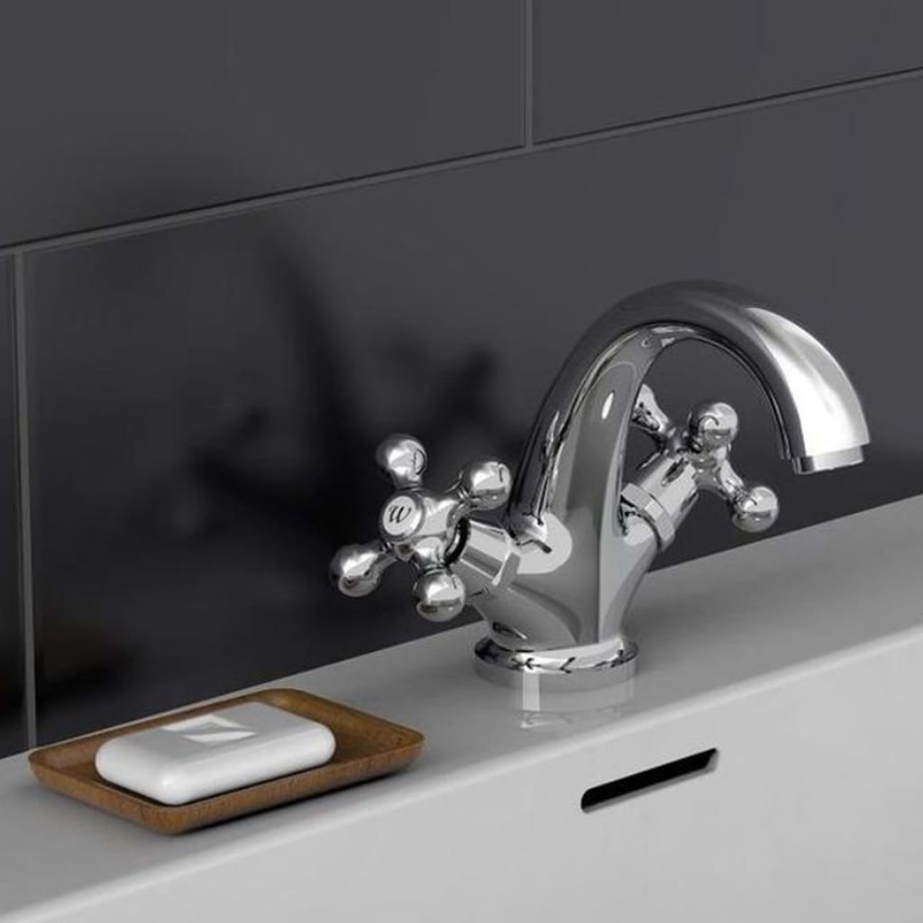 SCHÜTTE 2-handle bathroom mixer tap ELK, chrome