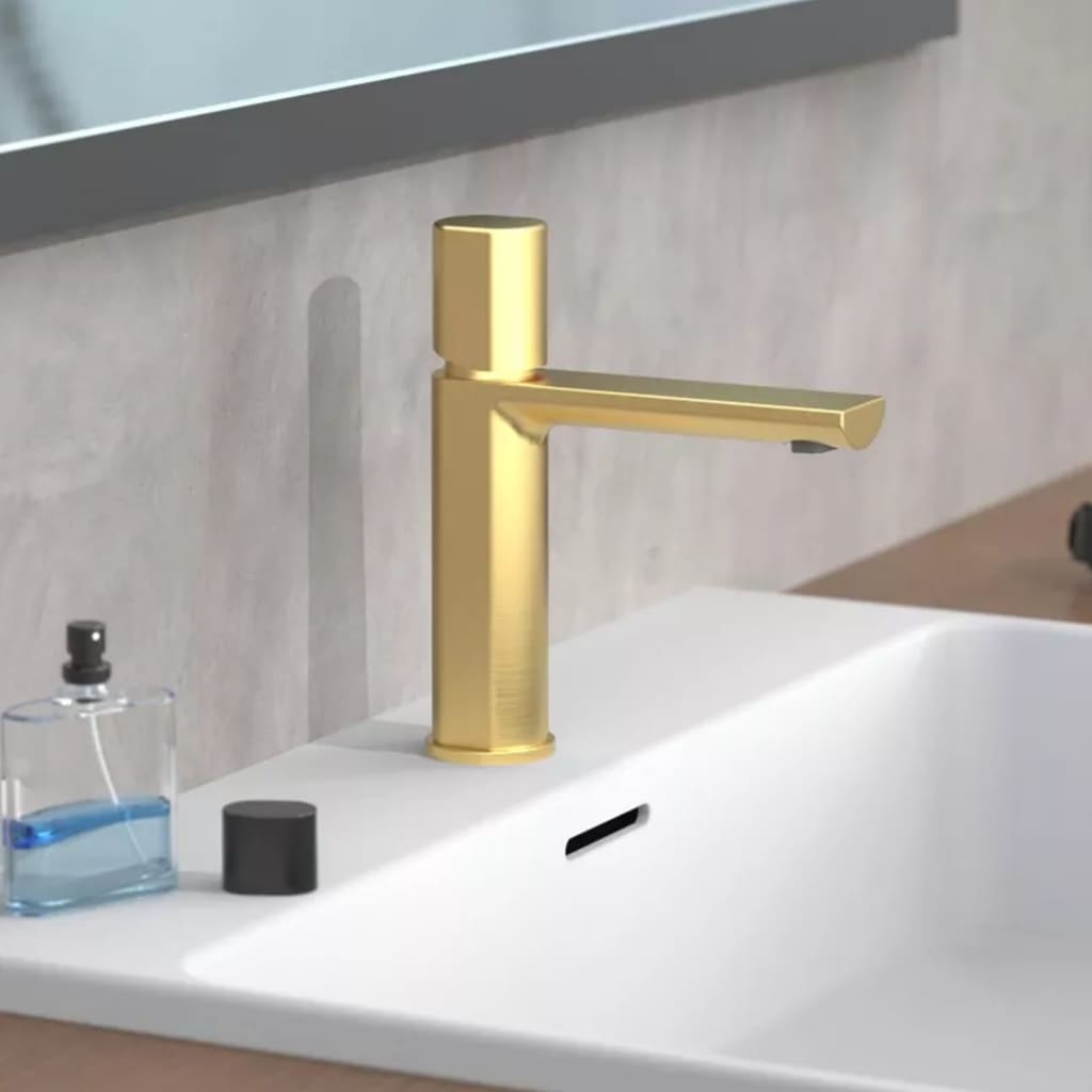 SCHÜTTE NEW YORK washbasin mixer, matt gold