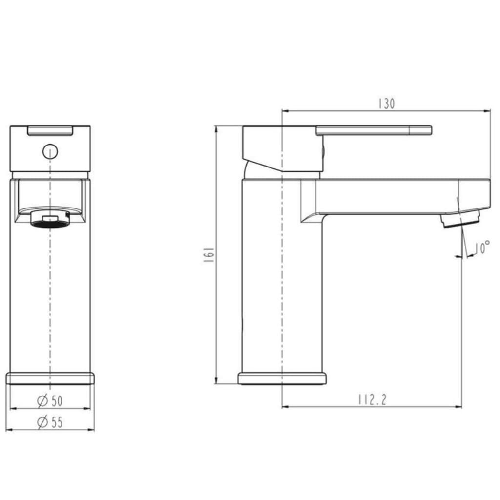 SCHÜTTE ELEPHANT sink mixer tap, chrome