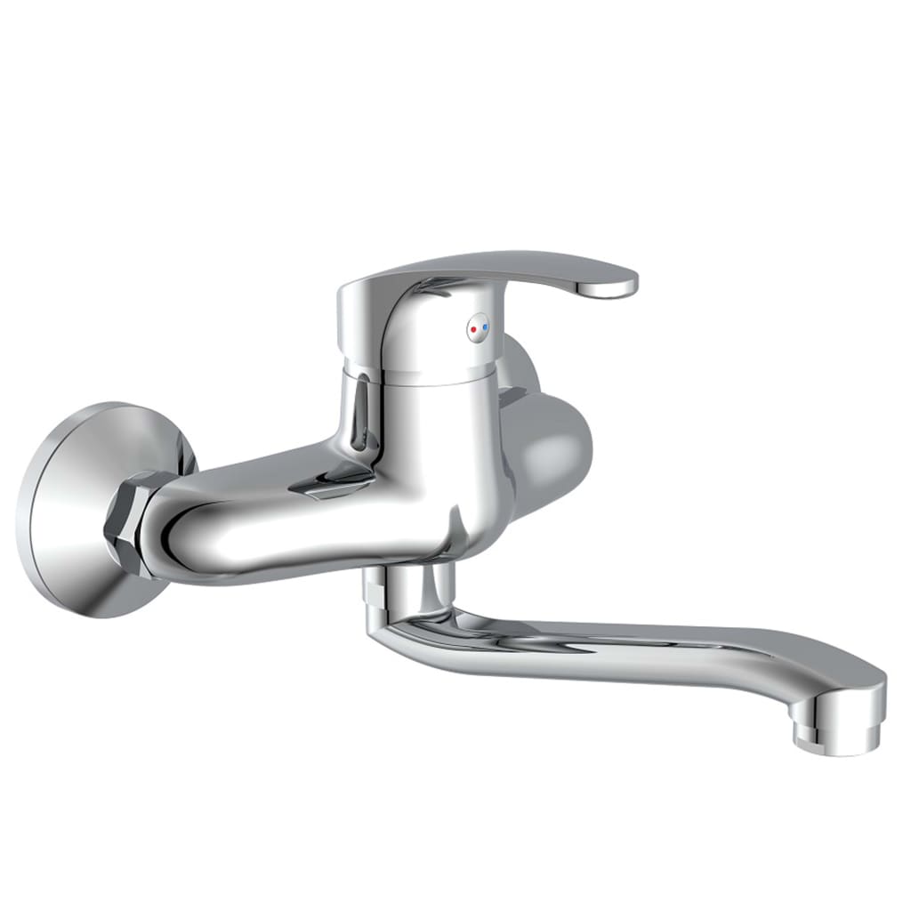 SCHÜTTE ORAZI wall-mounted sink mixer tap, chrome