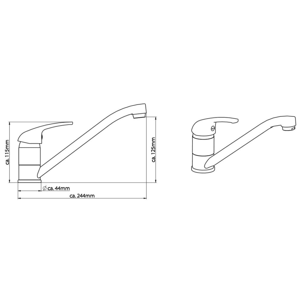 SCHÜTTE Sink mixer tap "ATHOS PLUS" chrome