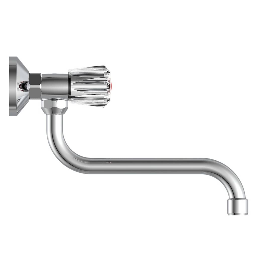 SCHÜTTE Wall-mounted sink mixer, 2-handle, BRILLANT, chrome