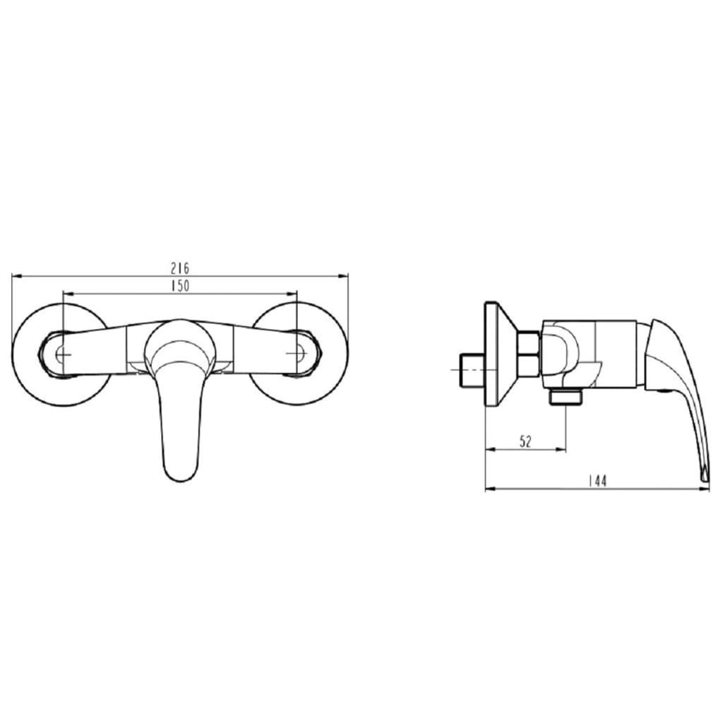 SCHÜTTE ATHOS shower mixer chrome