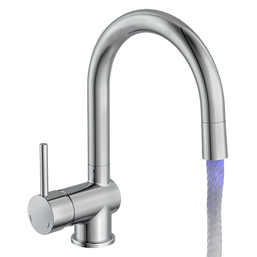 SCHÜTTE LED sink mixer "STELLA", chrome