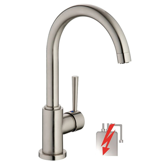 SCHÜTTE CORNWALL round spout sink mixer chrome low pressure