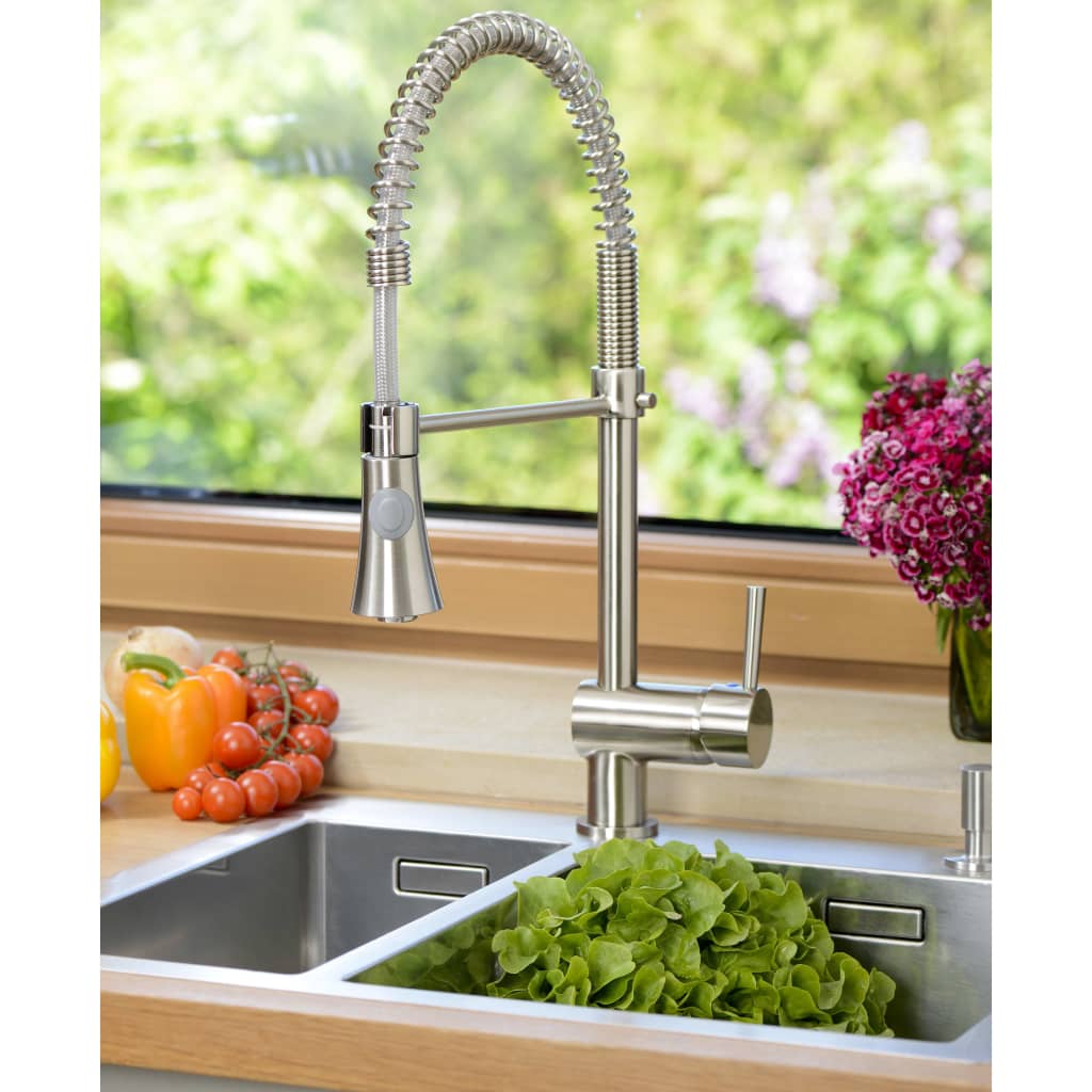 SCHÜTTE Sink mixer tap "CORNWALL", stainless steel