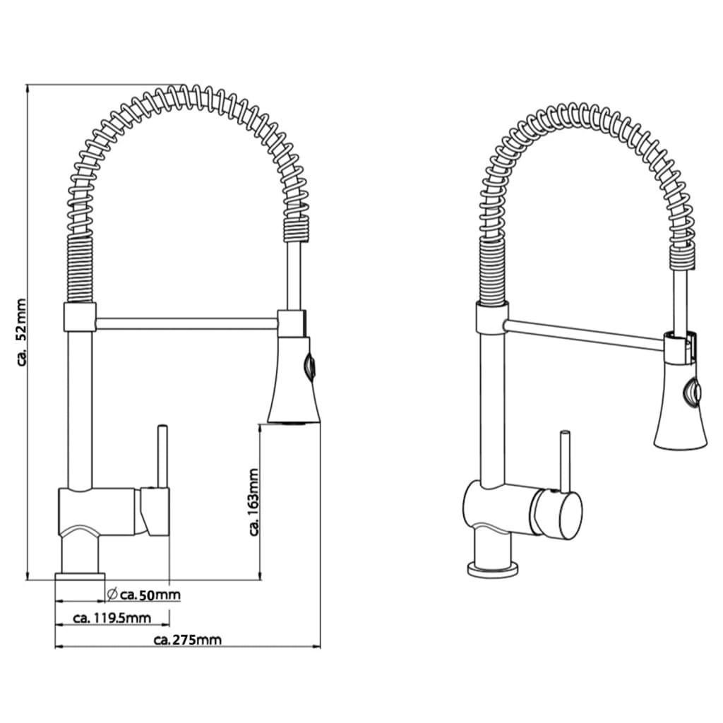 SCHÜTTE Sink mixer tap "CORNWALL", stainless steel