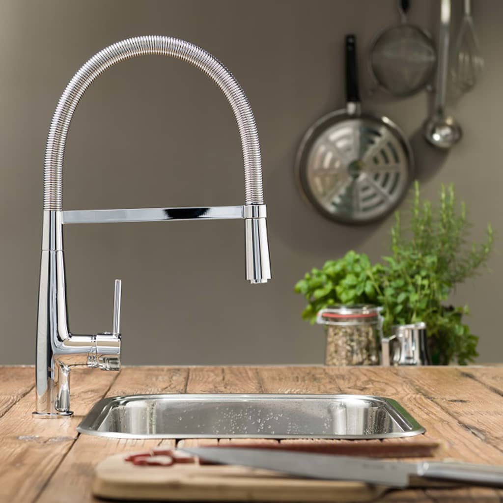 SCHÜTTE NEW YORK spiral spring sink mixer, chrome