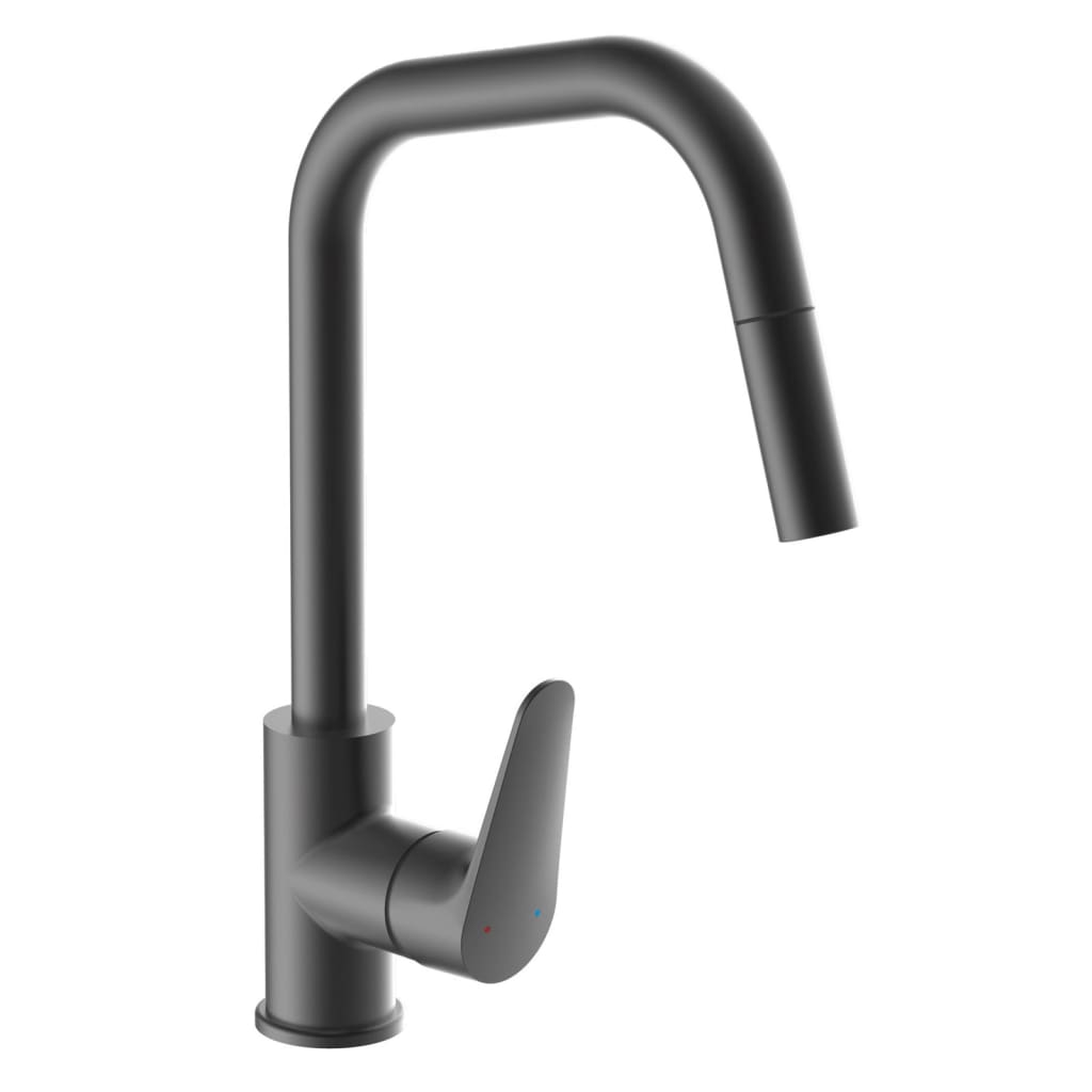 SCHÜTTE Kitchen mixer with extendable spout SEATTLE, matte graphite