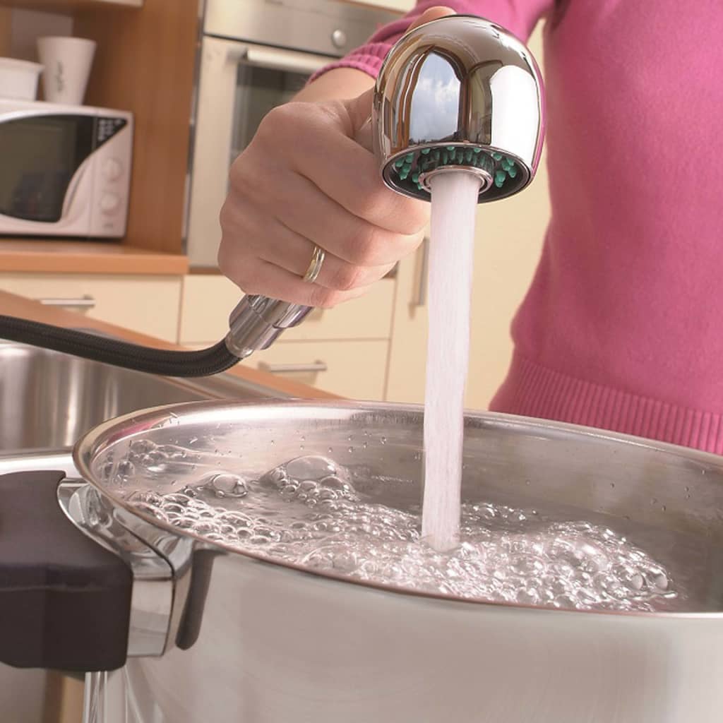 SCHÜTTE "ULTRA" low pressure pull-out sprayer mixer chrome