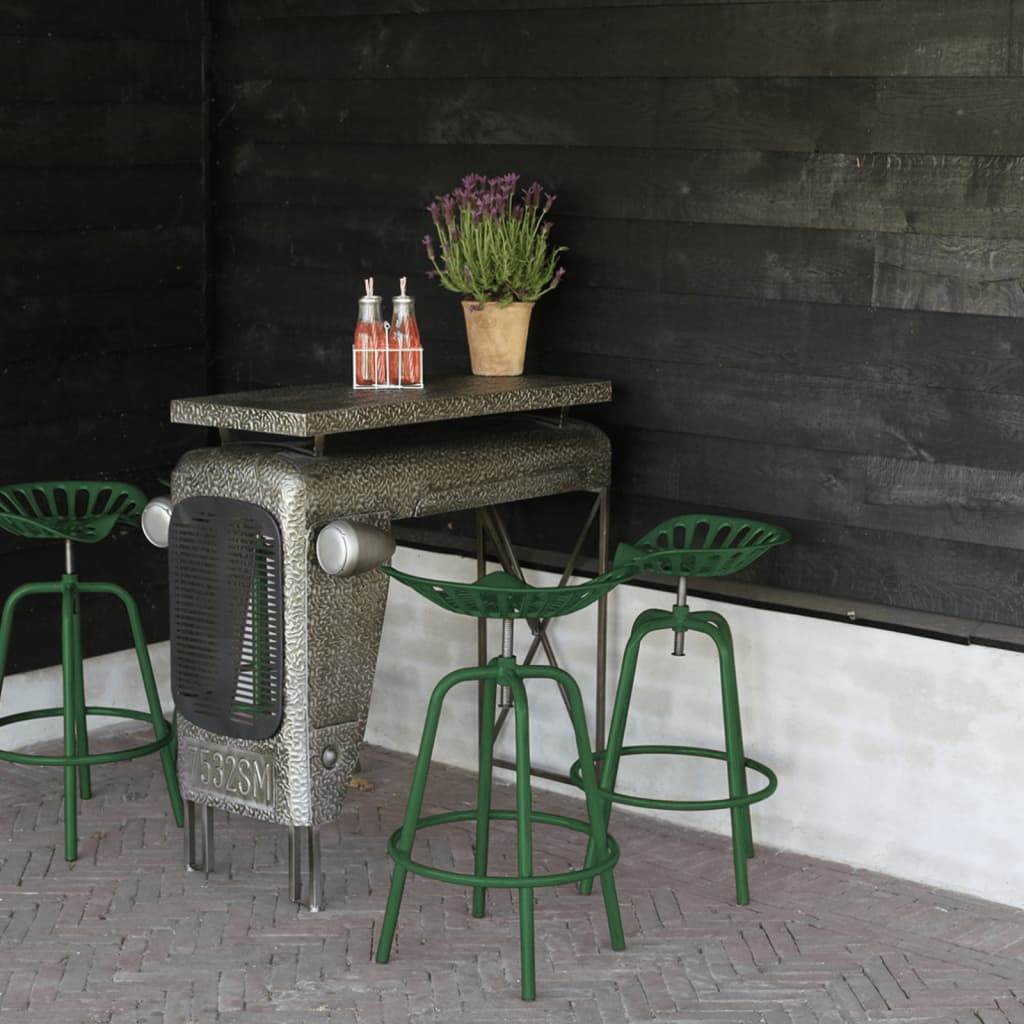 Scaun de bar tip tractor, verde