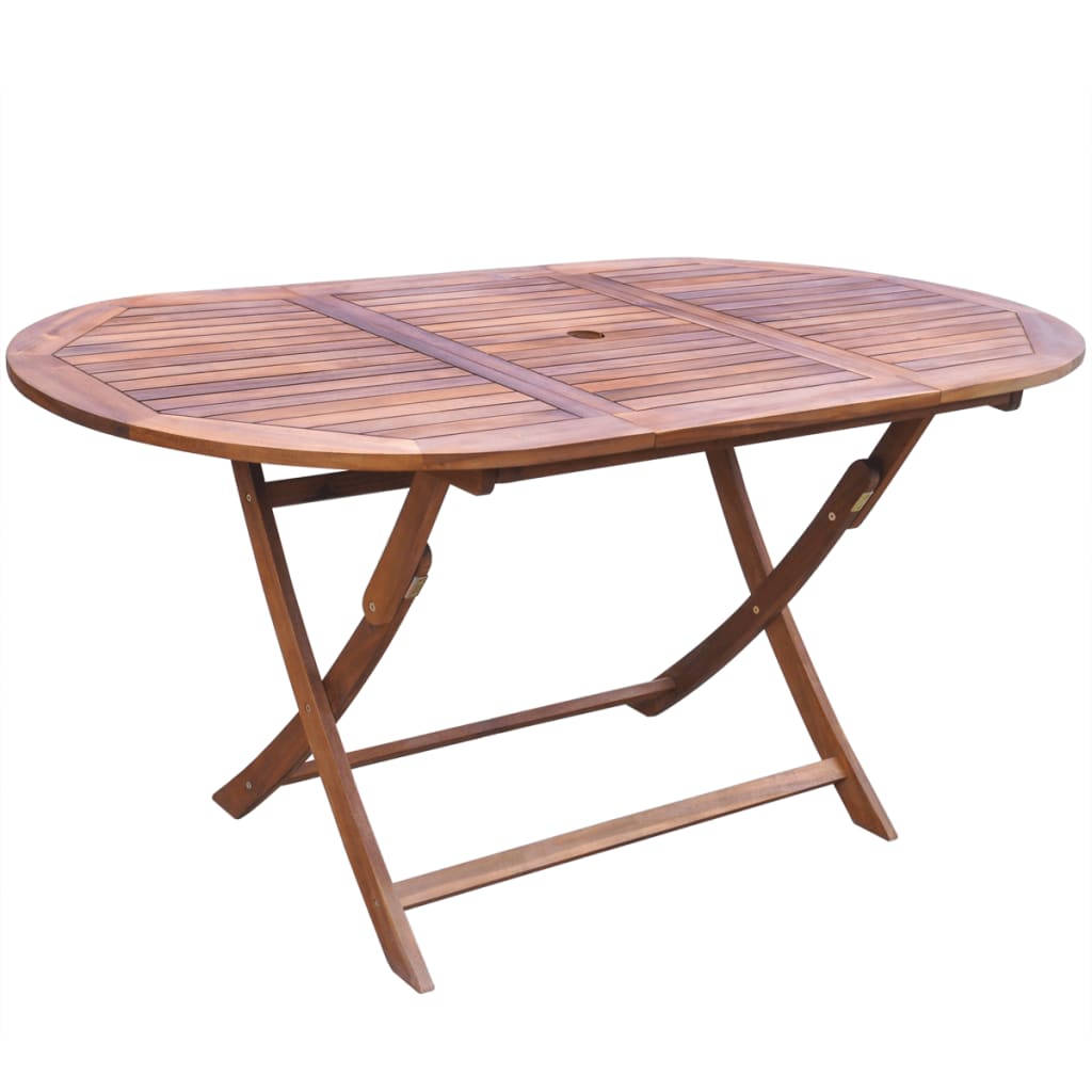 Set mobilier de exterior cu perne 9 piese, lemn masiv de acacia