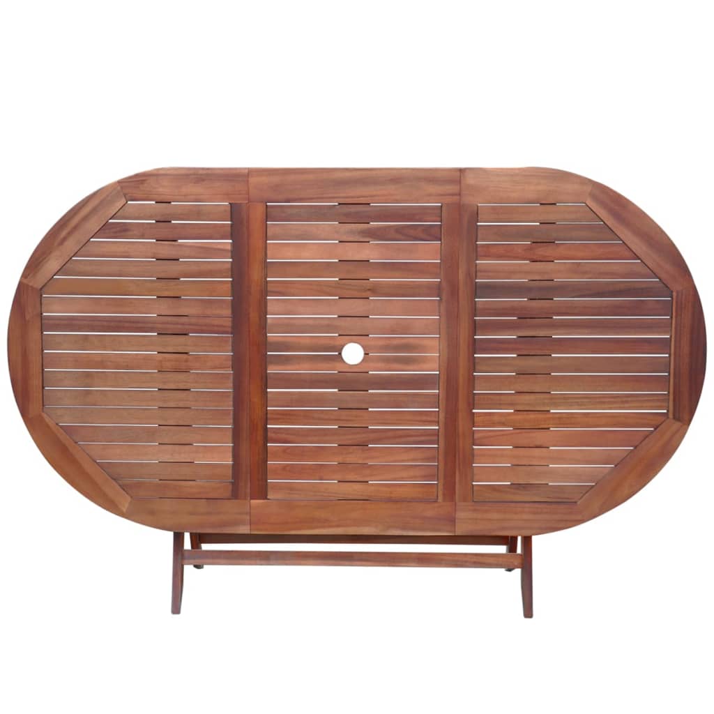 Set mobilier de exterior cu perne 9 piese, lemn masiv de acacia