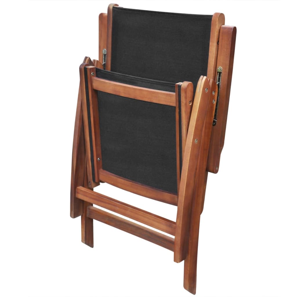 Set mobilier de exterior cu perne 9 piese, lemn masiv de acacia