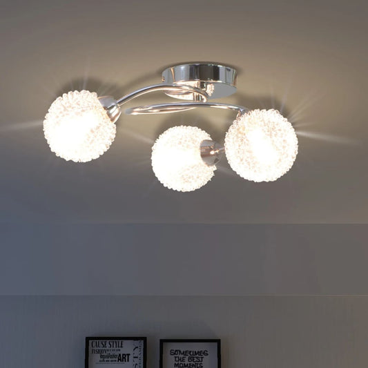 Ceiling lamp with 3 LED bulbs G9 120 W