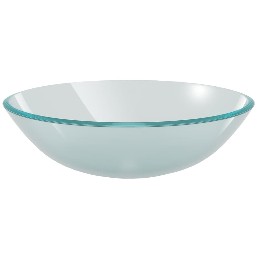 Tempered glass sink, 42 ​​cm, frosted