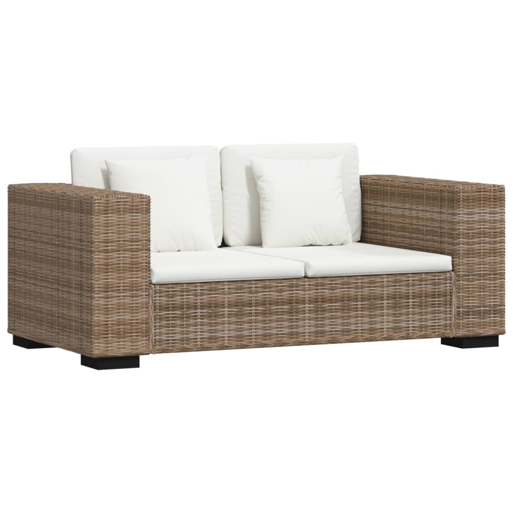 8-piece polyrattan 3-seater sofa set