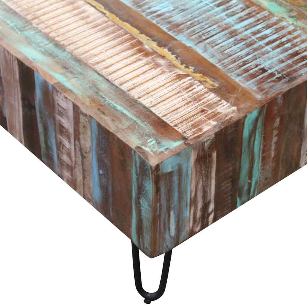 Coffee table, 100 x 50 x 38 cm, solid recycled wood