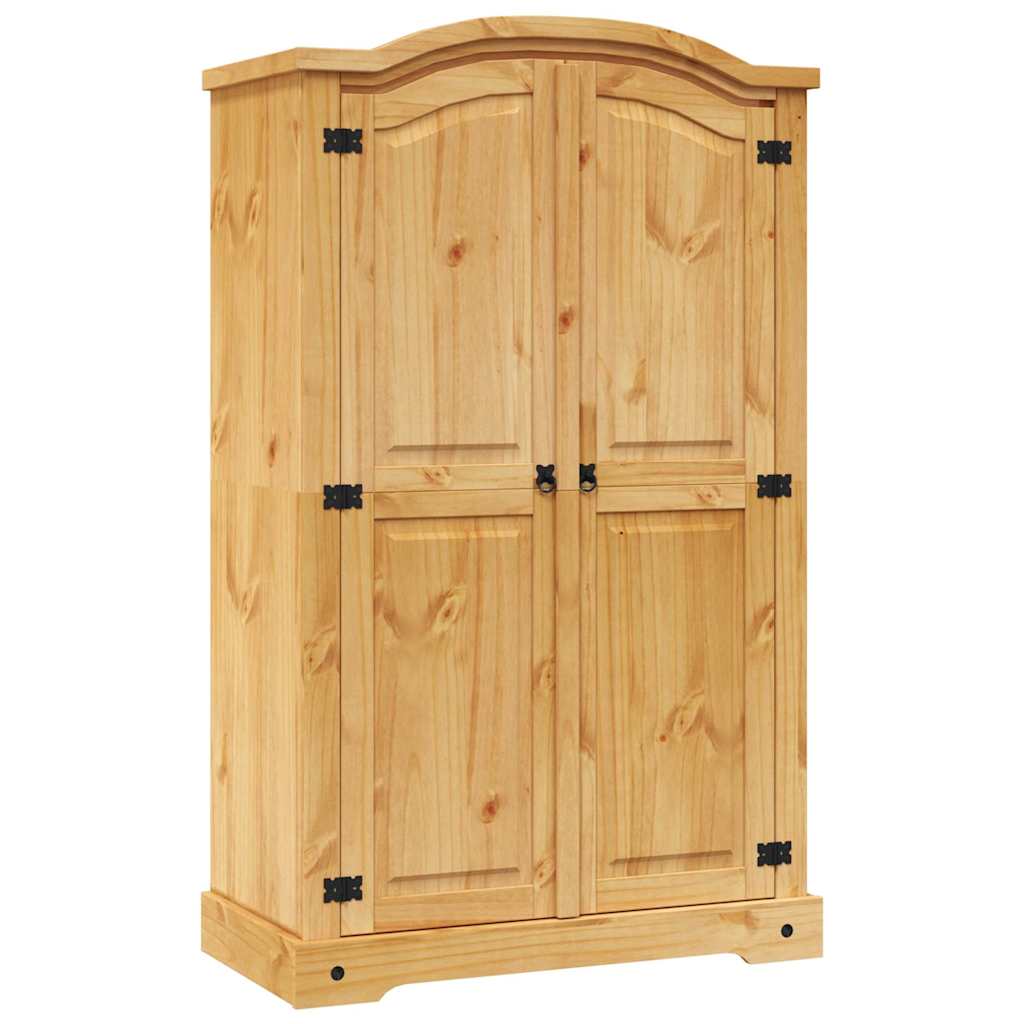 Mexican pine wardrobe with 2 doors, Corona collection