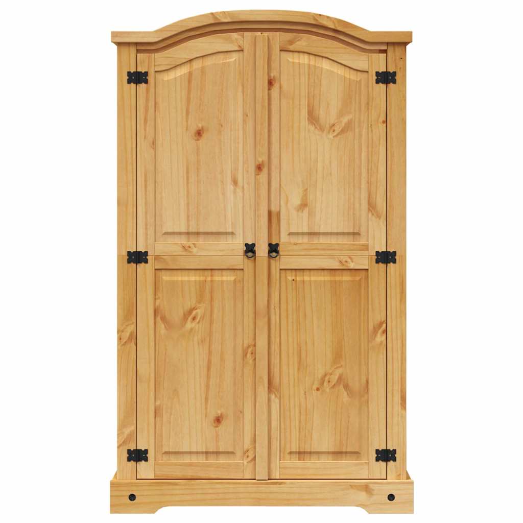 Mexican pine wardrobe with 2 doors, Corona collection