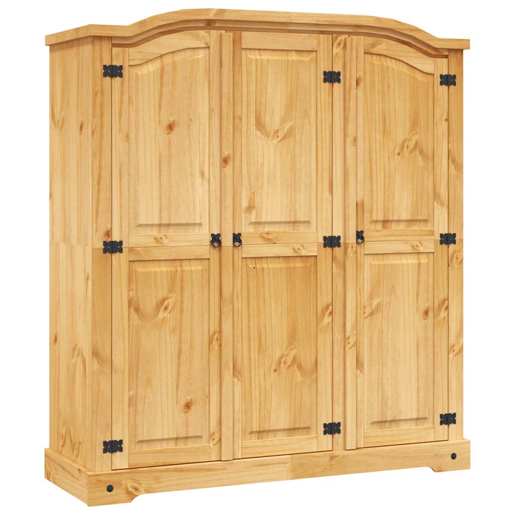 Mexican pine wardrobe with 3 doors, Corona collection