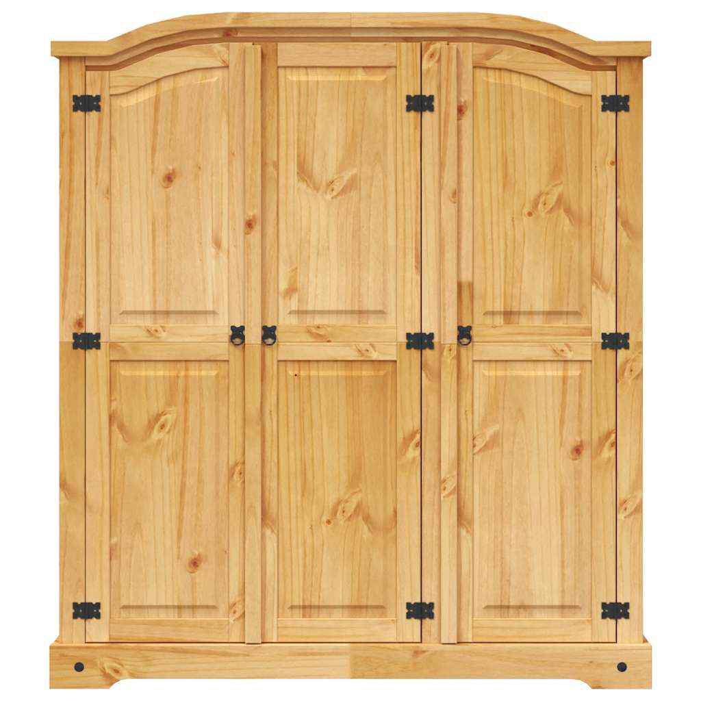 Mexican pine wardrobe with 3 doors, Corona collection