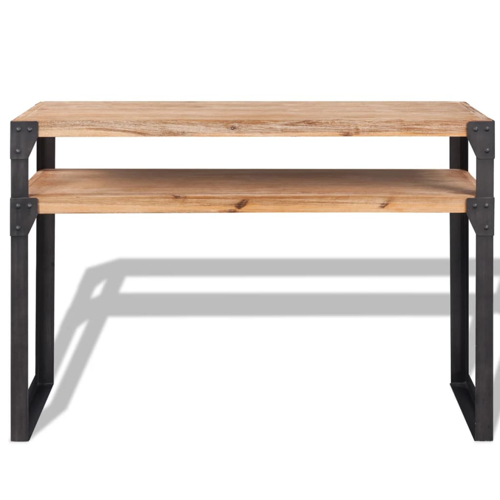 Solid acacia wood console table 120 x 40 x 85 cm