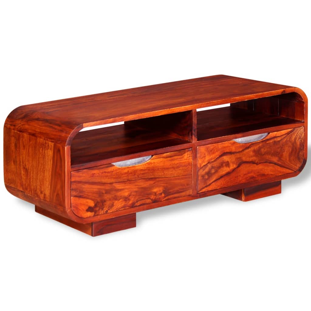 Solid sheesham wood coffee table, 90 x 40 x 35 cm