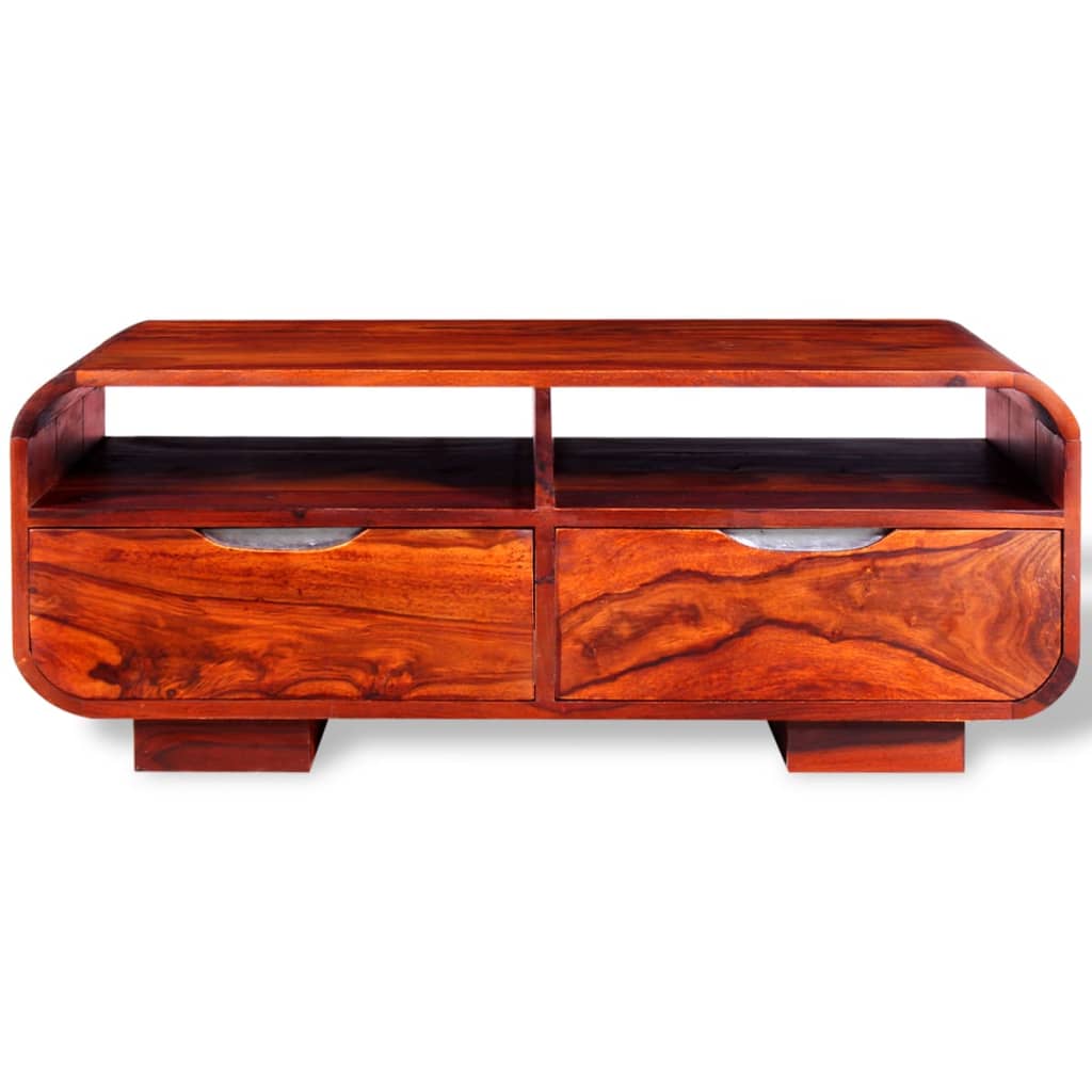 Solid sheesham wood coffee table, 90 x 40 x 35 cm