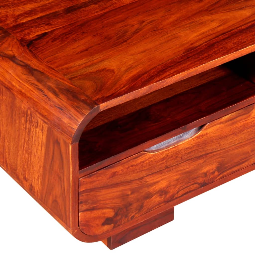 Solid sheesham wood coffee table, 90 x 40 x 35 cm