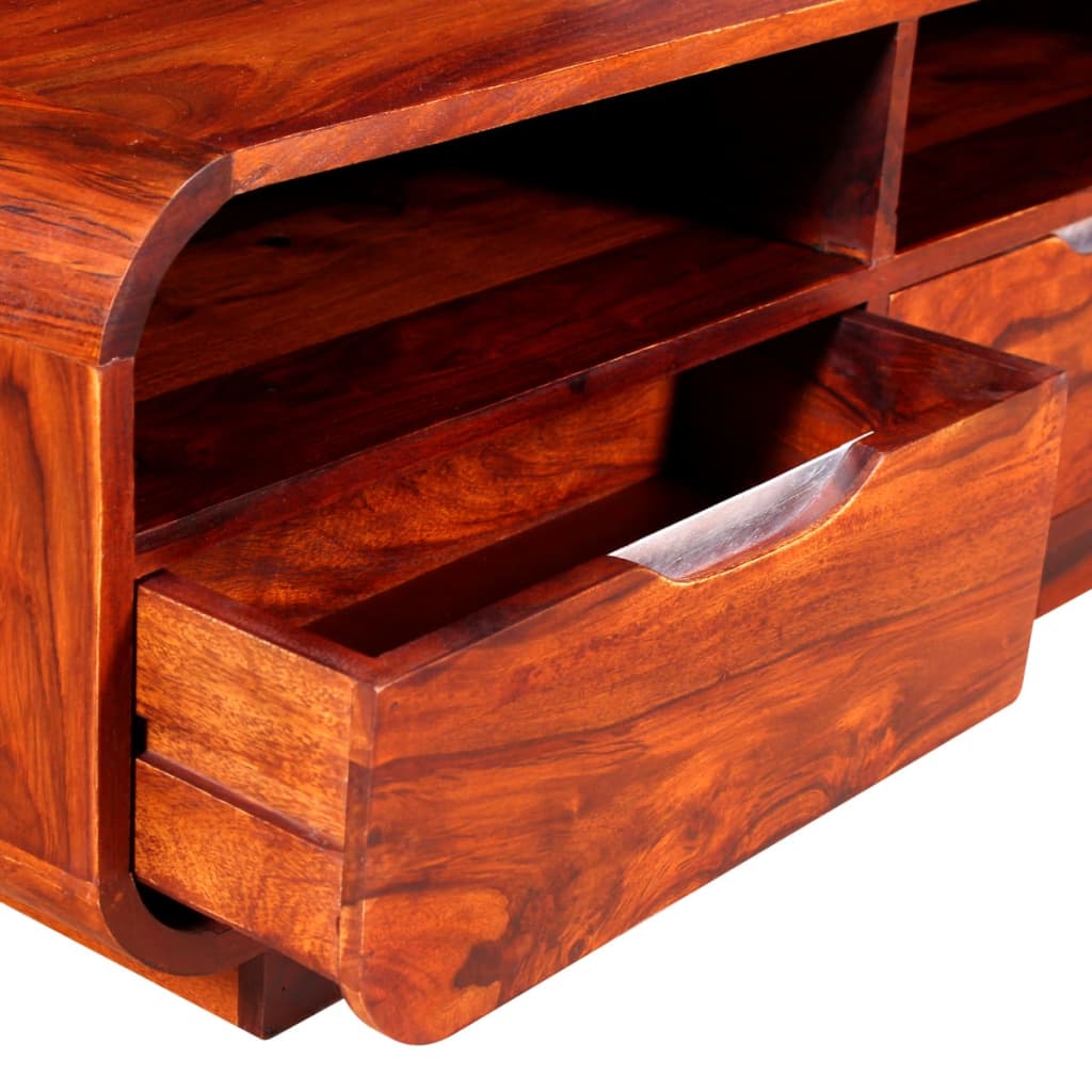 Solid sheesham wood coffee table, 90 x 40 x 35 cm