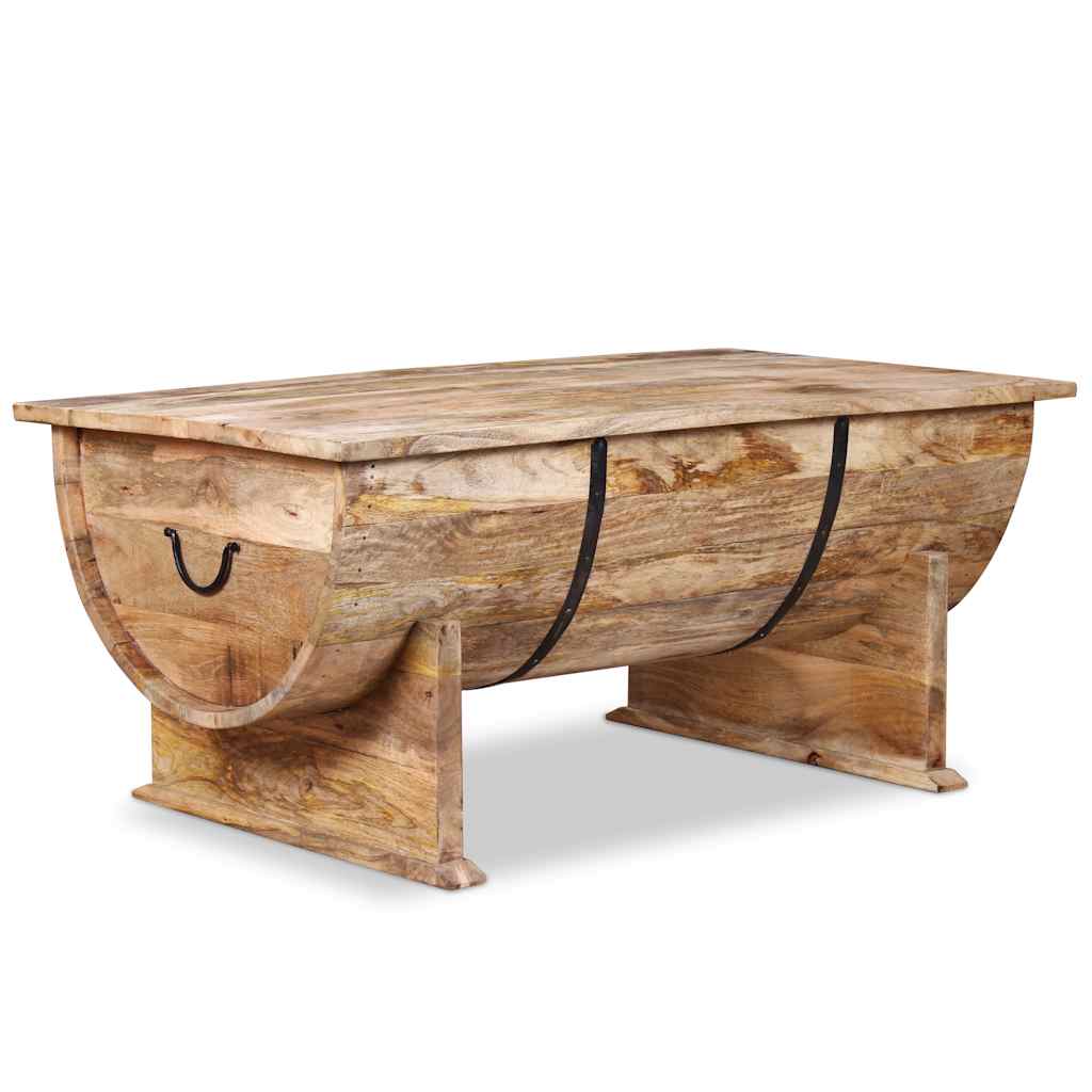 Solid mango wood coffee table 88 x 50 x 40 cm