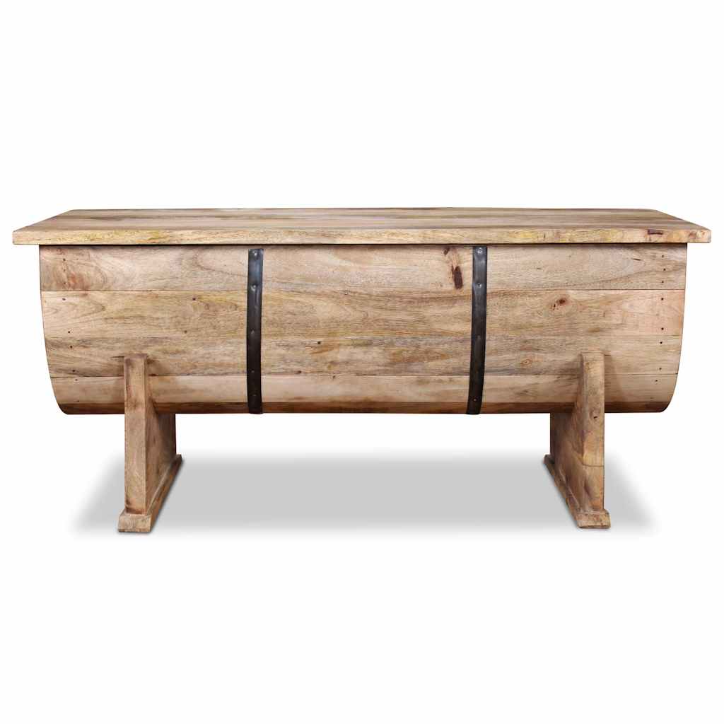 Solid mango wood coffee table 88 x 50 x 40 cm