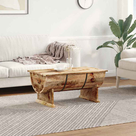 Solid mango wood coffee table 88 x 50 x 40 cm