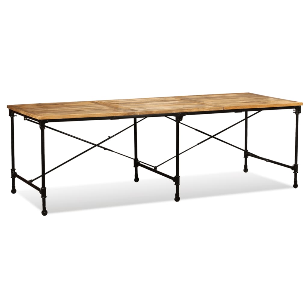 Kitchen table, solid mango wood, 240 cm