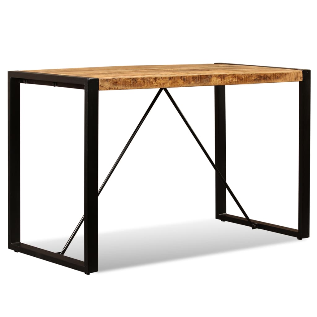 Kitchen table, solid unfinished mango wood, 120 cm