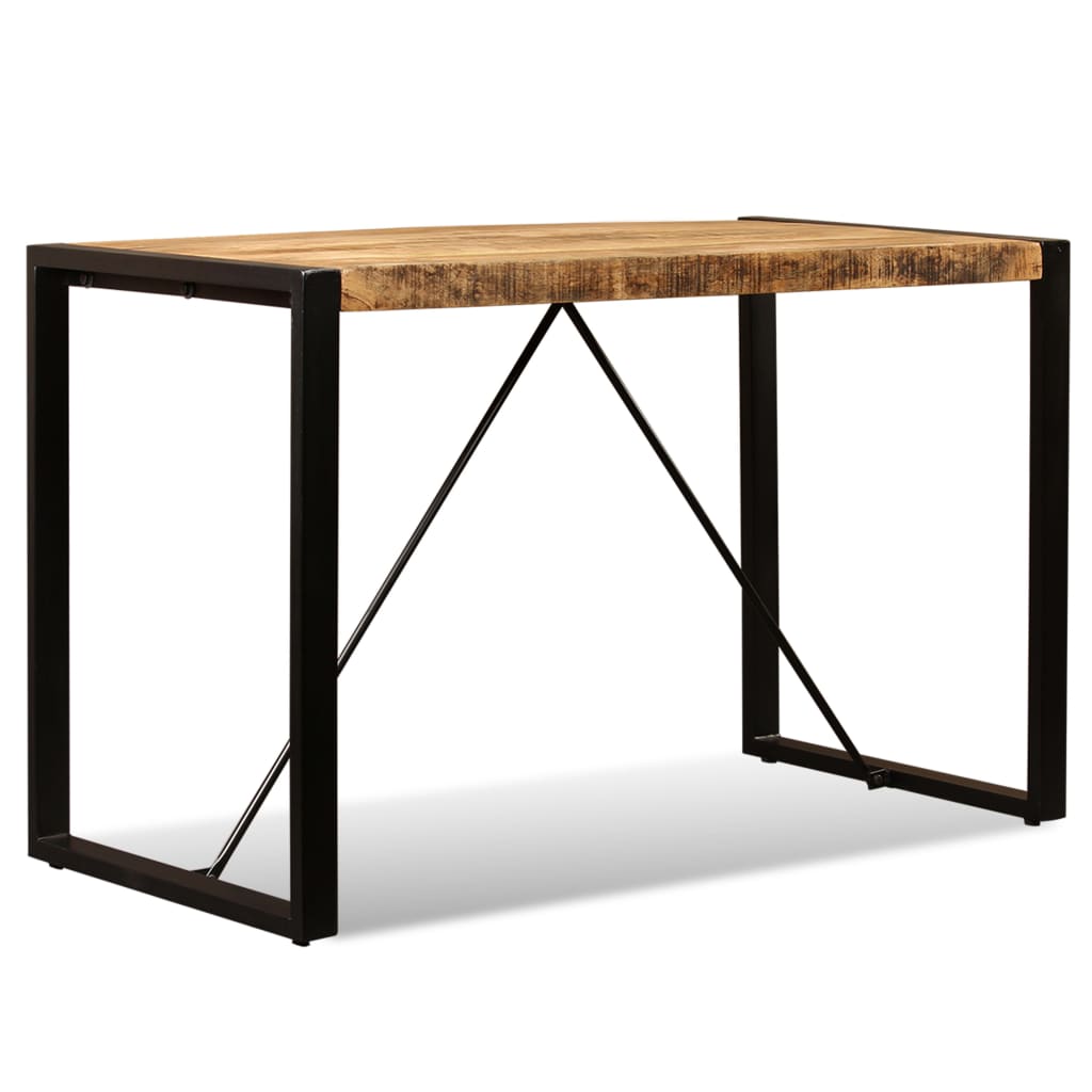 Kitchen table, solid unfinished mango wood, 120 cm