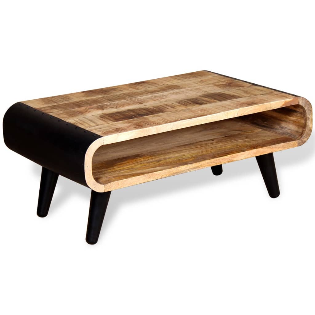 Coffee table, solid mango wood, 90 x 55 x 39 cm