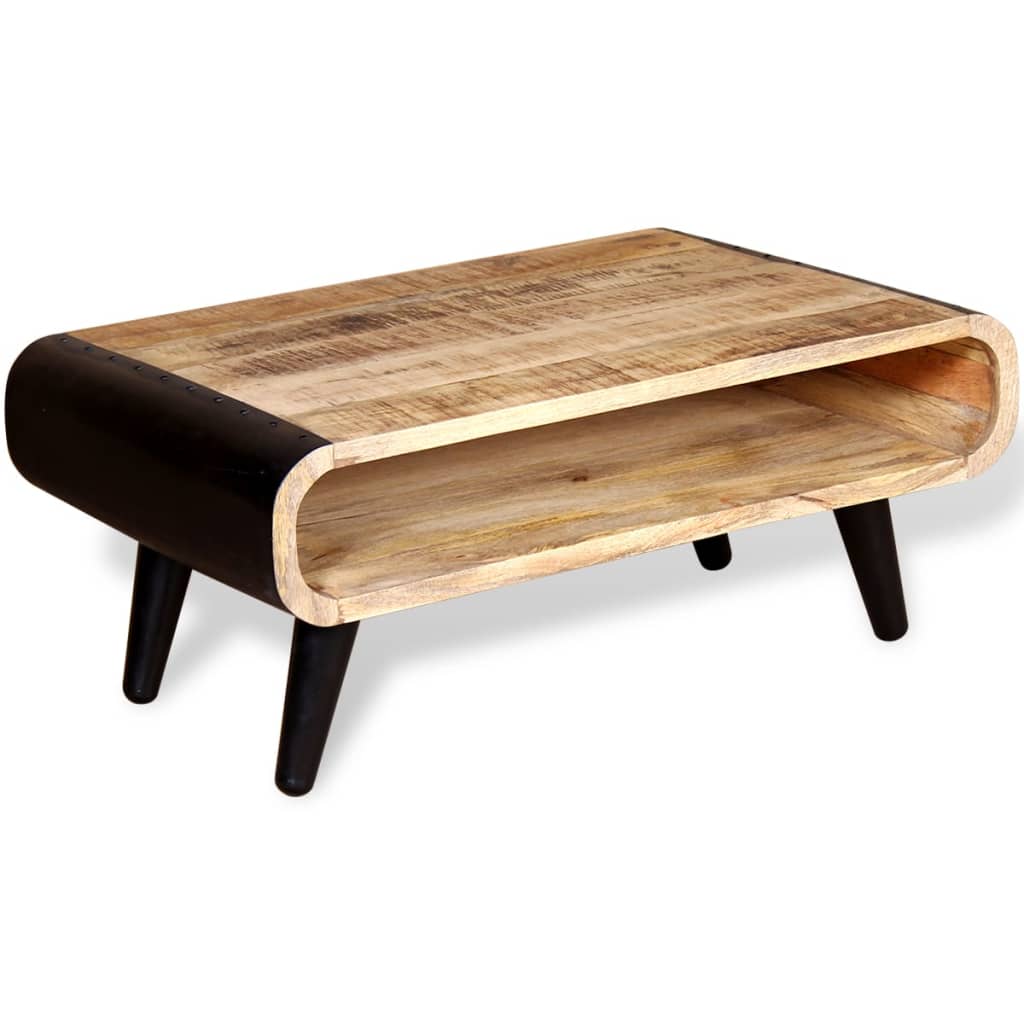 Coffee table, solid mango wood, 90 x 55 x 39 cm