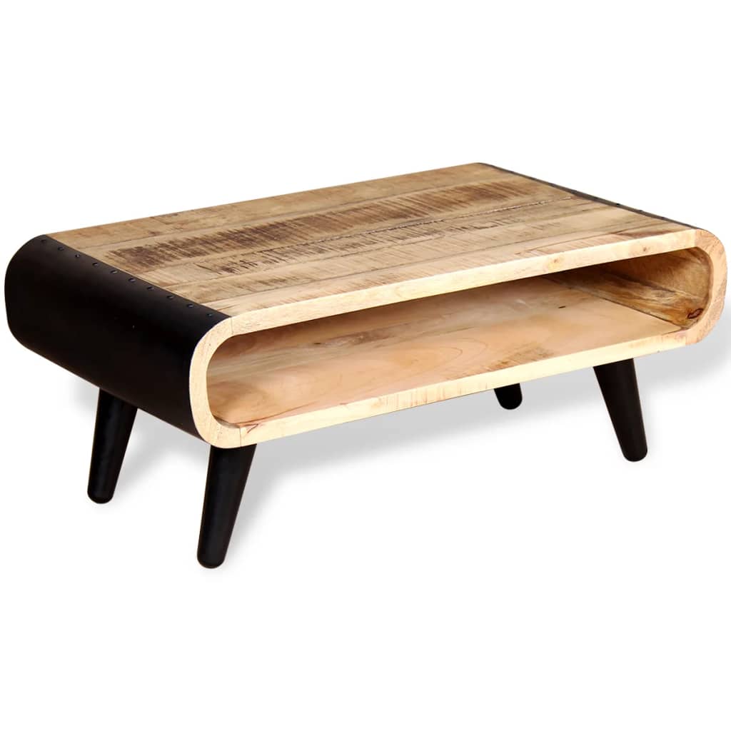 Coffee table, solid mango wood, 90 x 55 x 39 cm