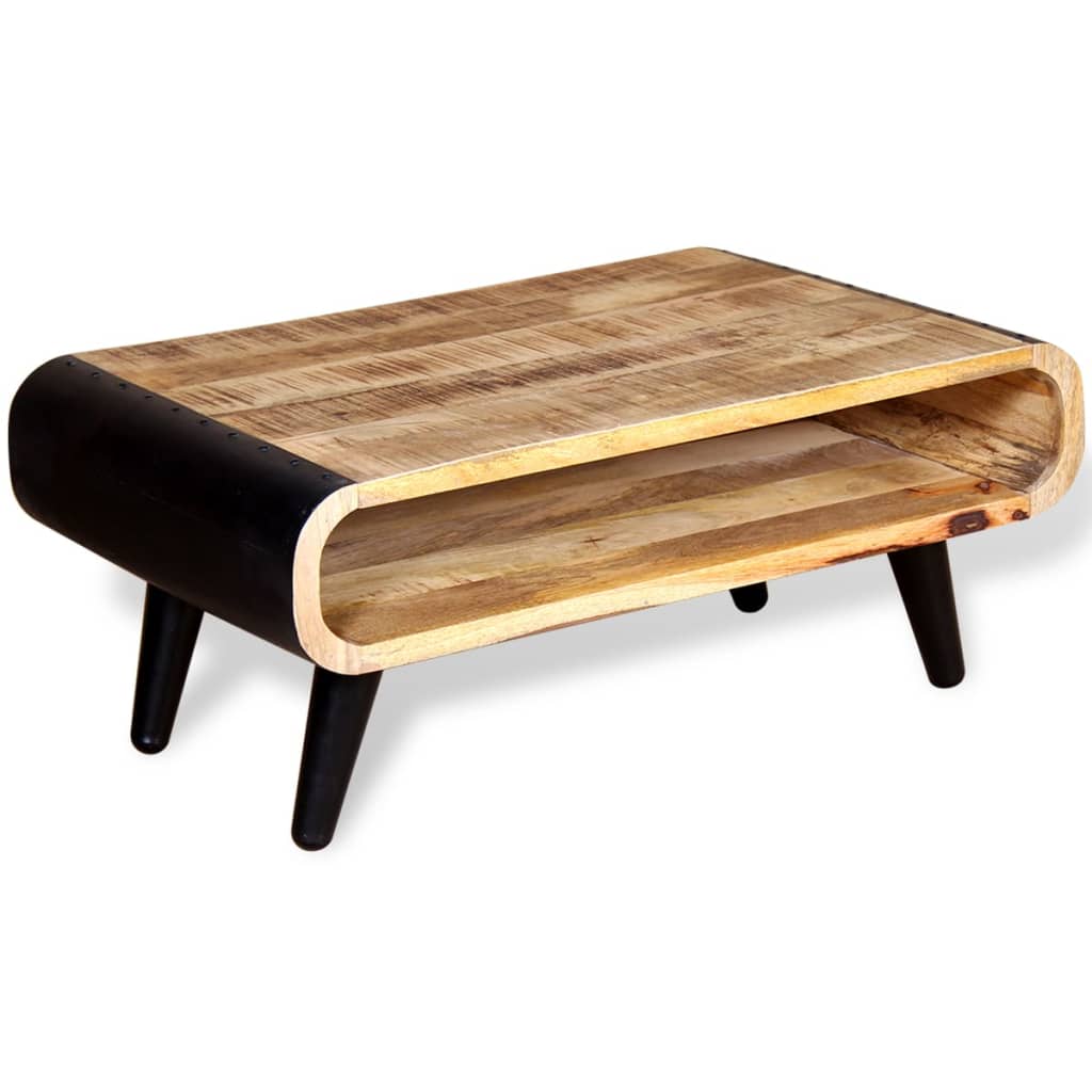 Coffee table, solid mango wood, 90 x 55 x 39 cm