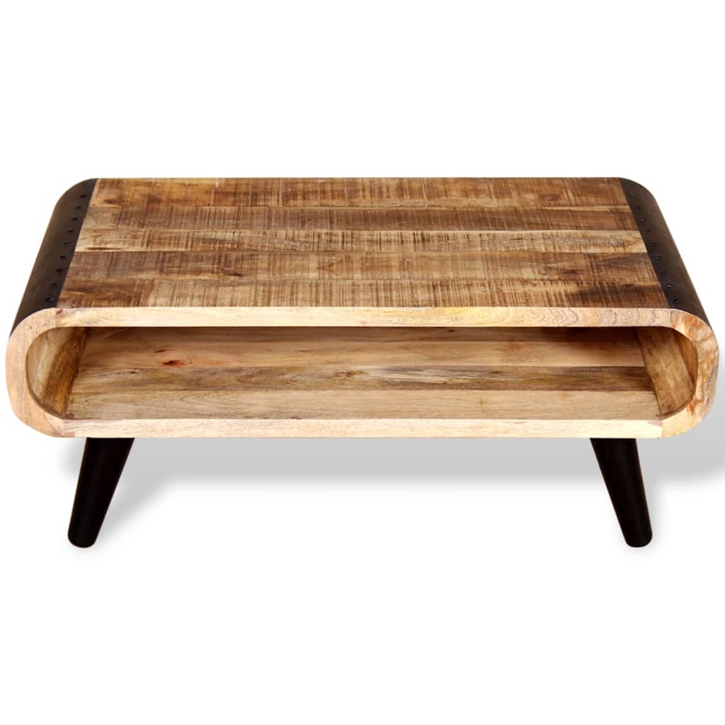 Coffee table, solid mango wood, 90 x 55 x 39 cm