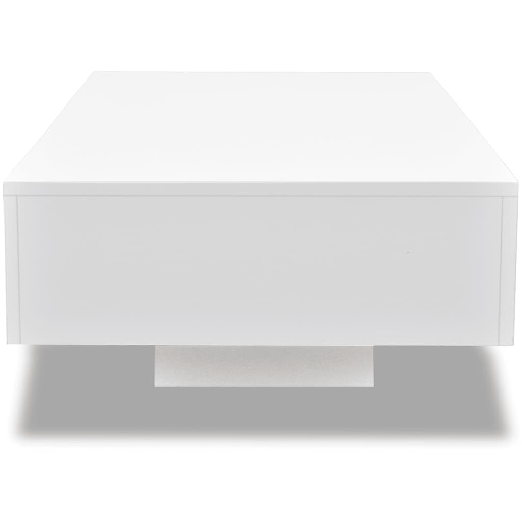 High-gloss coffee table, white