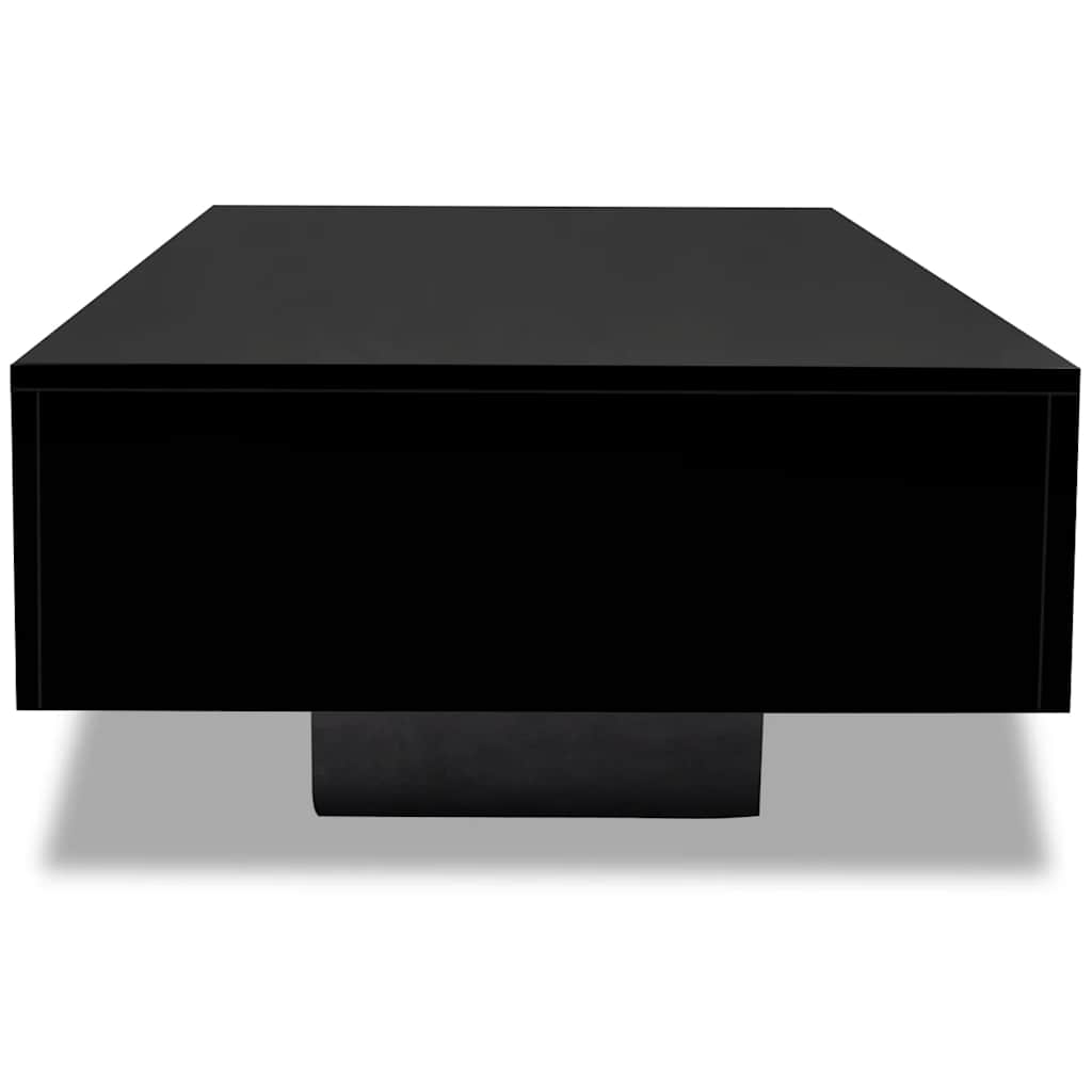 High-gloss coffee table, black