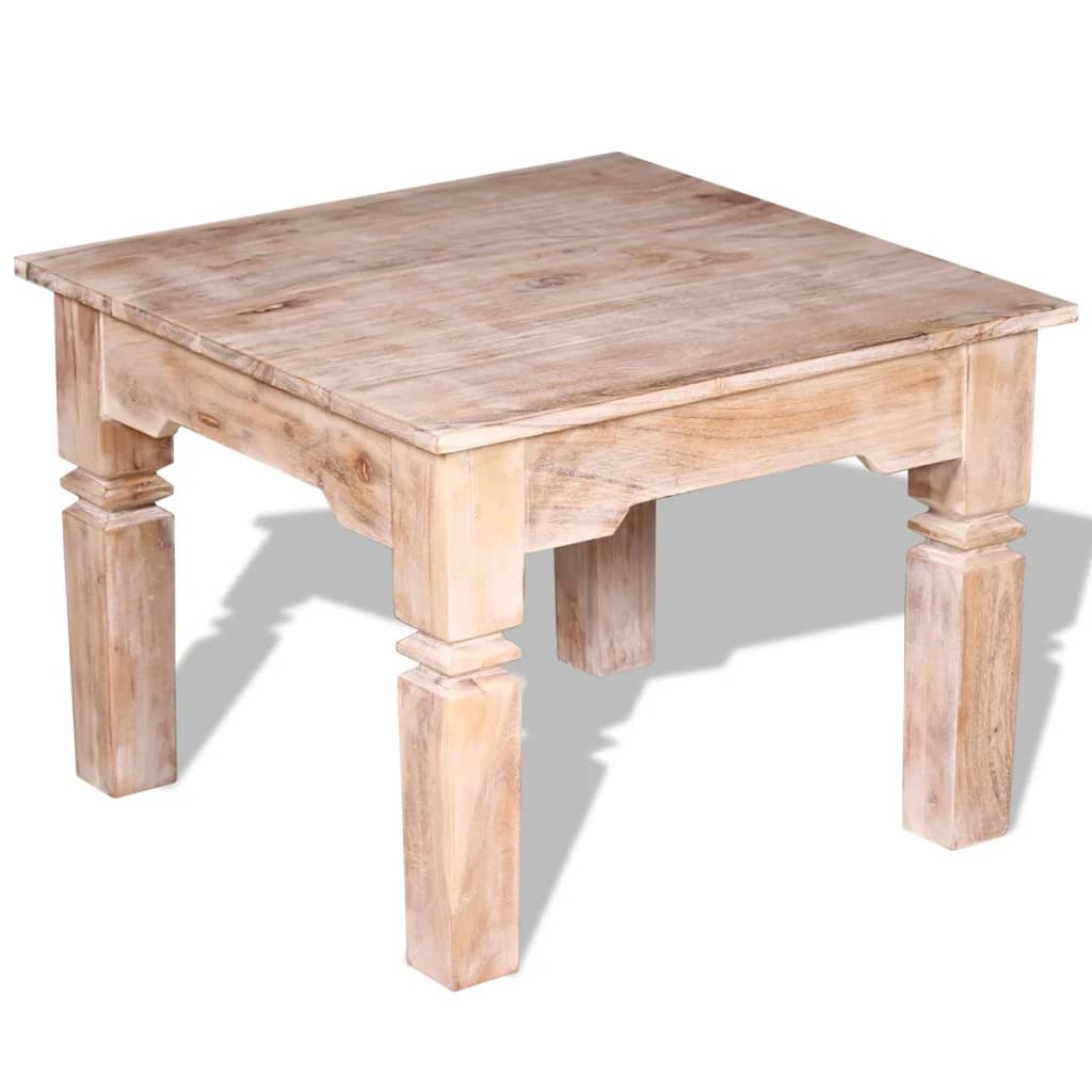 Acacia wood coffee table, 60 x 60 x 45 cm