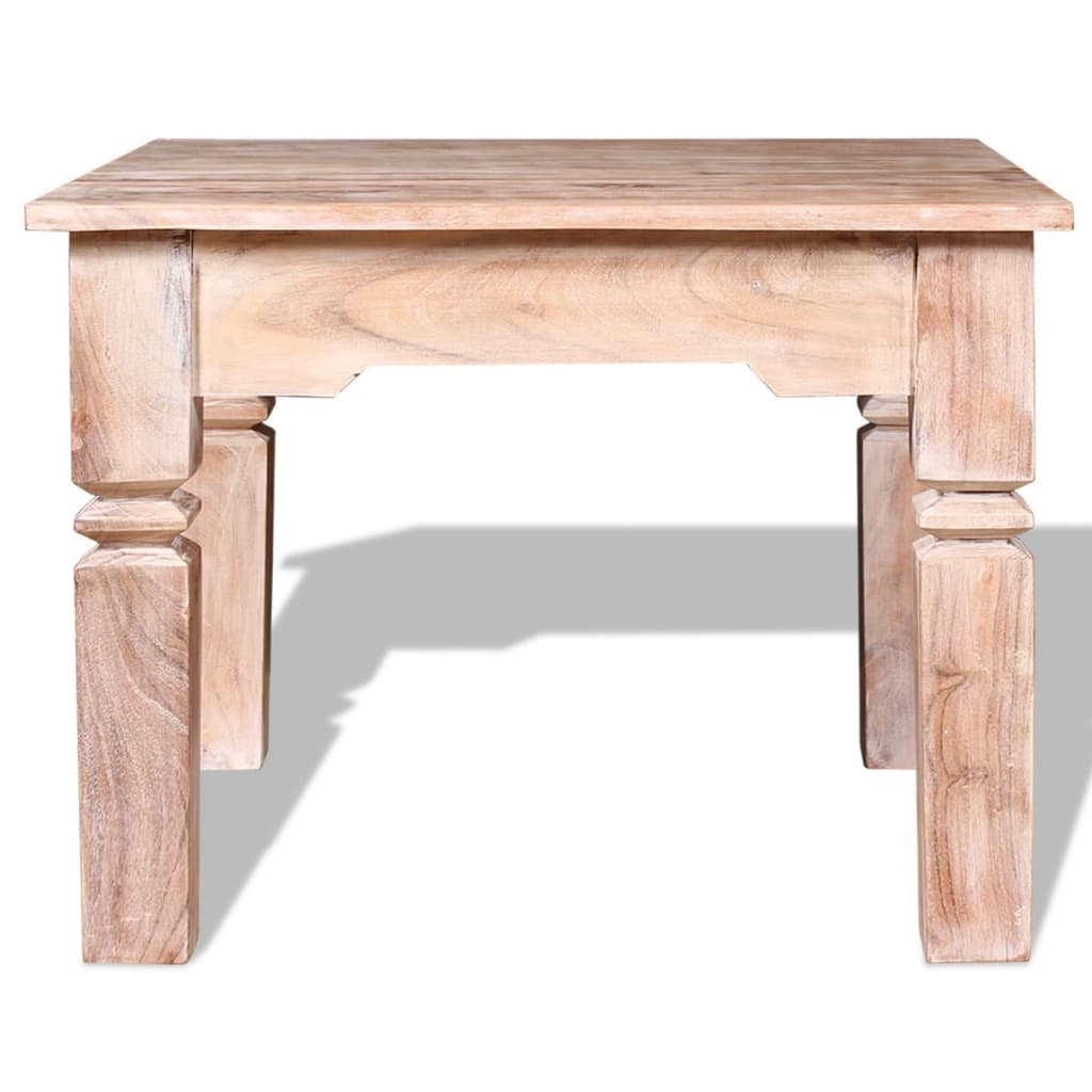 Acacia wood coffee table, 60 x 60 x 45 cm