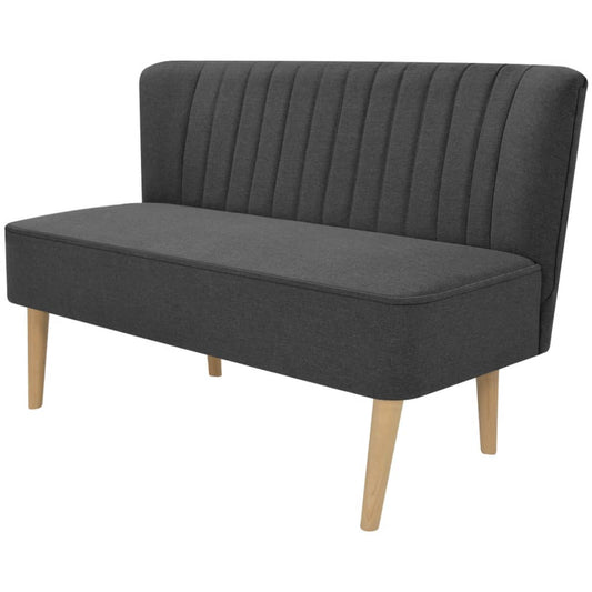 Fabric sofa, 117 x 55.5 x 77 cm, dark grey