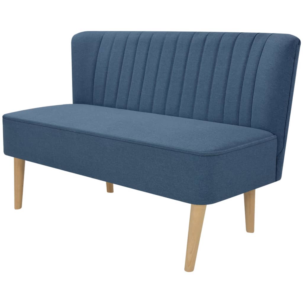 Fabric sofa, 117 x 55.5 x 77 cm, blue