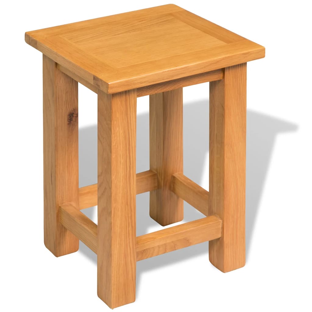 End table, 27 x 24 x 37 cm, solid oak wood